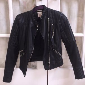 Zara leather jacket